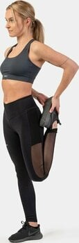Fitness Trousers Nebbia Black Mesh Design Leggings "Breathe" Black M Fitness Trousers - 8