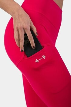 Fitness Trousers Nebbia Active High-Waist Smart Pocket Leggings Pink L Fitness Trousers - 3