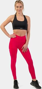 Fitness Trousers Nebbia Active High-Waist Smart Pocket Leggings Pink L Fitness Trousers - 6