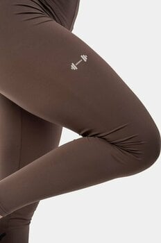 Fitness Trousers Nebbia Classic High-Waist Performance Leggings Brown L Fitness Trousers - 3