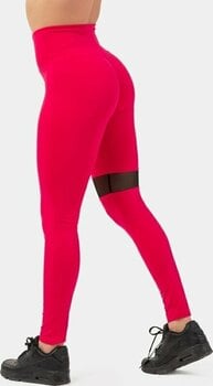Fitness Trousers Nebbia Sporty Smart Pocket High-Waist Leggings Pink M Fitness Trousers - 2