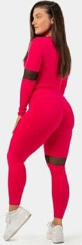 Fitness Trousers Nebbia Sporty Smart Pocket High-Waist Leggings Pink M Fitness Trousers - 6