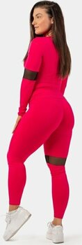 Fitness Trousers Nebbia Sporty Smart Pocket High-Waist Leggings Pink L Fitness Trousers - 6