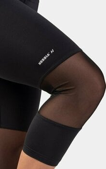 Fitness Trousers Nebbia High-Waist 3/4 Length Sporty Leggings Black XS Fitness Trousers - 3