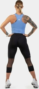 Fitnes hlače Nebbia High-Waist 3/4 Length Sporty Leggings Black XS Fitnes hlače - 10