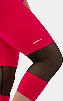 Fitness Trousers Nebbia High-Waist 3/4 Length Sporty Leggings Pink L Fitness Trousers - 3