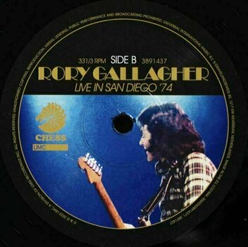 Vinyl Record Rory Gallagher - Live In San Diego '74 (2 LP) - 3