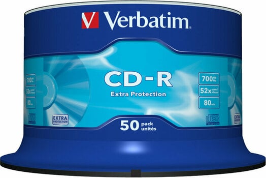 Ретро медиум Verbatim CD-R 700MB Extra Protection 52x 50pcs 43351 - 2