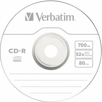 Retro Storage Medium Verbatim CD-R 700MB Extra Protection 52x 50pcs 43351 - 3