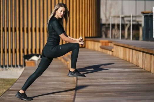 Fitness hlače Nebbia Python SnakeSkin High-Waist Leggings Black L Fitness hlače - 20