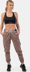 Treenihousut Nebbia Iconic Mid-Waist Sweatpants Brown L Treenihousut - 4