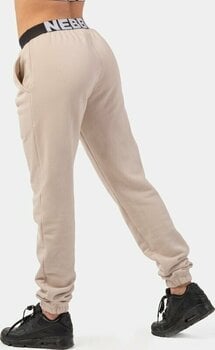 Fitnes hlače Nebbia Iconic Mid-Waist Sweatpants Cream L Fitnes hlače - 2