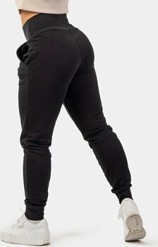 Fitness Trousers Nebbia High-Waist Loose Fit Sweatpants "Feeling Good" Black XS Fitness Trousers - 2
