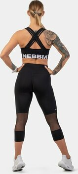 Fitness-undertøj Nebbia Medium Impact Cross Back Sports Bra Sort XS Fitness-undertøj - 7