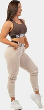 Fitness-undertøj Nebbia Medium Impact Cross Back Sports Bra Brown S Fitness-undertøj - 7