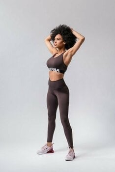 Fitness Underwear Nebbia Medium Impact Cross Back Sports Bra Brown S Fitness Underwear - 12