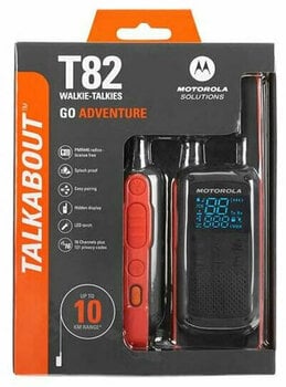 Námorná vysielačka Motorola T82 TALKABOUT Black/Orange 2pcs - 6