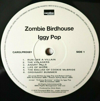 Vinyl Record Iggy Pop - Zombie Birdhouse (LP) - 2