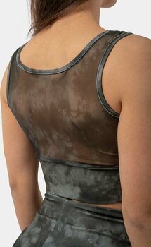 Ropa interior deportiva Nebbia ECO Camo Green Mesh Sports Bra "Breathe" Como Green L Ropa interior deportiva - 4