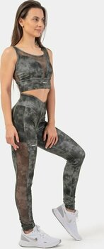 Roupa interior de fitness Nebbia ECO Camo Green Mesh Sports Bra "Breathe" Como Green L Roupa interior de fitness - 8