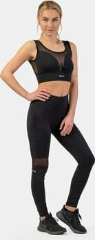 Fitness Underwear Nebbia Black Mesh Design Sports Bra "Breathe" Black S Fitness Underwear - 5