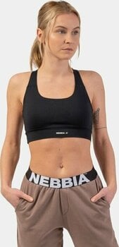 Fitness-undertøj Nebbia Active Sports Bra Sort M Fitness-undertøj - 8