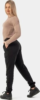 Fitness shirt Nebbia Organic Cotton Ribbed Long Sleeve Top Brown M Fitness shirt - 6