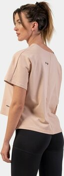 Fitness T-shirt Nebbia Organic Cotton Loose Fit "The Minimalist" Crop Top Salmon XS-S Fitness T-shirt - 2