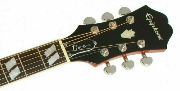 electro-acoustic guitar Epiphone DOVE PRO Violin Burst - 5