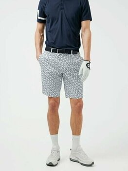Pantalones cortos J.Lindeberg Tim Golf Shorts JL Navy Bridge Monogram 34 - 4
