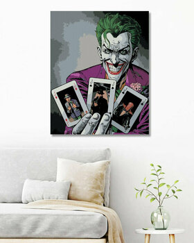 Maľovanie podľa čísel Zuty Maľovanie podľa čísiel Joker a karty Batman - 2