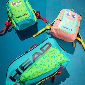 Tennis Bag Head Kids Backpack 2 Blue/Green Kids Backpack Tennis Bag - 3