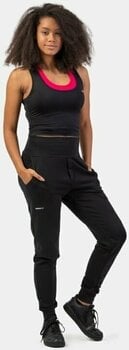 Fitness T-shirt Nebbia Sporty Slim-Fit Crop Tank Top Sort XS Fitness T-shirt - 3