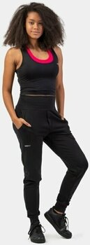 Fitness koszulka Nebbia Sporty Slim-Fit Crop Tank Top Black S Fitness koszulka - 3