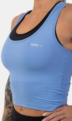 Fitness T-Shirt Nebbia Sporty Slim-Fit Crop Tank Top Light Blue XS Fitness T-Shirt - 2