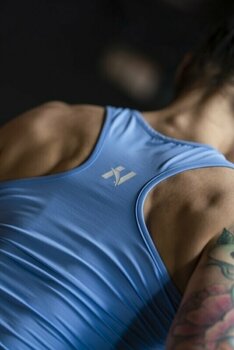 Fitness shirt Nebbia Sporty Slim-Fit Crop Tank Top Light Blue S Fitness shirt - 12