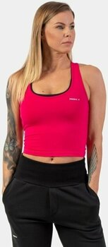Fitness T-shirt Nebbia Sporty Slim-Fit Crop Tank Top Pink XS Fitness T-shirt - 6