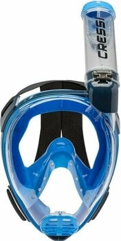 Маска за плуване Cressi Knight Full Face Mask Light Blue/Dark Blue M/L (B-Stock) #950426 (Повреден) - 5