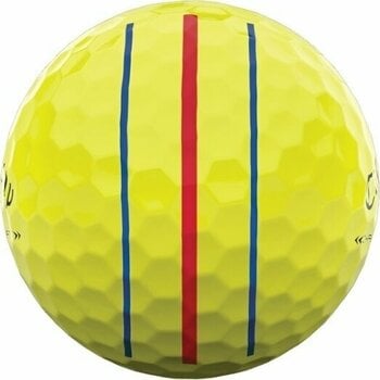 Нова топка за голф Callaway Chrome Soft X LS 2022 Yellow Triple Track - 4