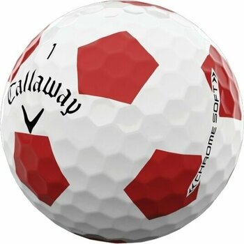 Golfový míček Callaway Chrome Soft 2022 Truvis Red - 2