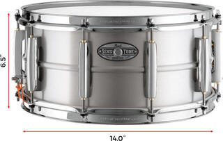 Snare Drum Pearl Sensitone STH1465AL 14" Aluminium Snare Drum - 1
