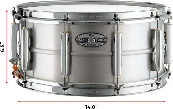 Snare Drum 14" Pearl Sensitone STH1465AL 14" Aluminium - 2