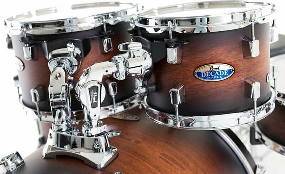 Akoestisch drumstel Pearl Decade Maple DMP925S/C260 Satin Brown Burst - 3