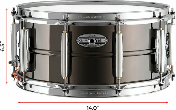 Snare Drum 14" Pearl Sensitone STH1465BR 14" Brass - 6
