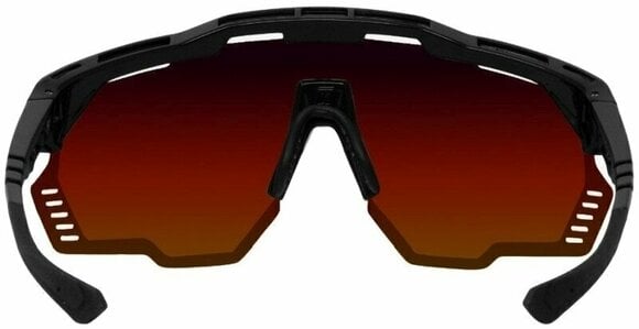 Cycling Glasses Scicon Aeroshade Kunken Black Gloss/SCNPP Multimirror Red/Clear Cycling Glasses - 4