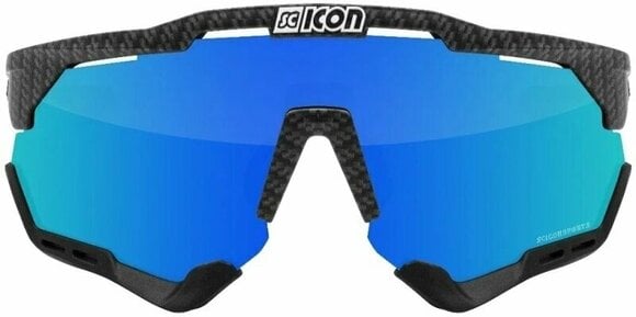 Cycling Glasses Scicon Aeroshade XL Carbon Matt/SCNPP Multimirror Blue/Clear Cycling Glasses - 2