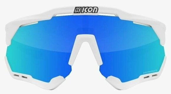 Cyklistické brýle Scicon Aeroshade XL White Gloss/SCNPP Multimirror Blue/Clear Cyklistické brýle - 2