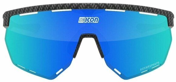 Cyklistické brýle Scicon Aerowing Carbon Matt/SCNPP Multimirror Blue/Clear Cyklistické brýle - 2
