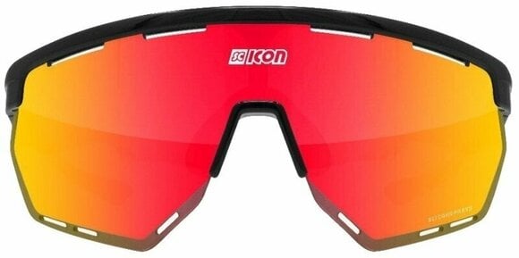 Cycling Glasses Scicon Aerowing Black Gloss/SCNPP Multimirror Red/Clear Cycling Glasses - 2