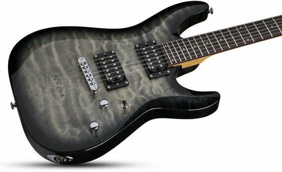 Elektrische gitaar Schecter C-6 Plus Charcoal Burst - 2